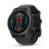 Garmin fenix E 47mm AMOLED GPS Smartwatch, Stainless Steel with Black Silicone Band Slate Gray