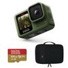 GoPro HERO13 Black Camera, Bundle with 64GB Memory Card and EVA Case Green