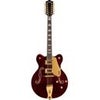 Gretsch G5422G-12 Electromatic Classic Hollow Body Double-Cut Gold Hardware 12-String Electric Guitar, Single Barrel Burst Walnut Stain