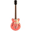 Gretsch G2655T Streamliner Center Block Jr. Double-Cut with Bigsby Electric Guitar, Tropico Coral