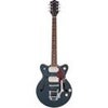 Gretsch G2655T-P90 Streamliner Collection Center Block Jr. Double-Cut P90 Electric Guitar with Bigsby, Two-Tone Midnight Sapphire and Vintage Mahogany Stain Midnight Sapphire