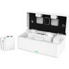 Hollyland LARK 150 Solo 2.4GHz Wireless Microphone System with Lavalier Microphone, Black White