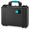HPRC 2460 Waterproof Hard Case without Foam Insert, Black Black with Blue Handles