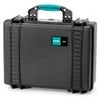 HPRC 2500CUB Resin Hard Case with Cubed Foam, Black with Blue Handle Black