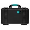 HPRC 2550WSS Wheeled Resin Hard Case with Second Skin, Gray with Blue Handle Black