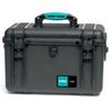 HPRC 4100 Waterproof Hard Case with Soft Deck and Dividers, Black Black with Blue Handle