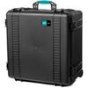 HPRC 4600 Wheeled Waterproof Hard Case with Cubed Foam, Black Black with Blue Handle