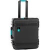 HPRC 2730WE Wheeled Resin Hard Case without Foam, Black with Blue Handle Black