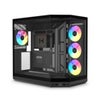 HYTE Y50 RGB Tempered Glass Dual Chamber ATX Mid Tower Gaming PC Case Pitch Black