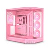 HYTE Y50 RGB Tempered Glass Dual Chamber ATX Mid Tower Gaming PC Case Strawberry Milk