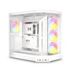 HYTE Y50 RGB Tempered Glass Dual Chamber ATX Mid Tower Gaming PC Case Snow White