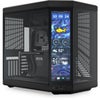 HYTE Y70 Touch Infinite Dual Chamber Modern Aesthetic Panoramic Tempered Glass Mid-Tower ATX Computer Case with Integrated Touchscreen Pitch Black