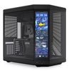 HYTE Y70 Touch Infinite Panoramic Tempered Glass Mid-Tower ATX Computer Case with 14.9" Touchscreen Display Pitch Black
