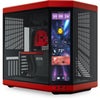 HYTE Y70 Touch Infinite Panoramic Tempered Glass Mid-Tower ATX Computer Case with 14.9" Touchscreen Display Black Cherry