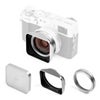 NiSi NC UV Filter with 49mm Filter Adapter, Lens Hood and Lens Cap for Fujifilm X100 Series Camera Silver