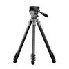 Tilta Cine Fluid Head with 4-Section Carbon Fiber Tripod, 17.5 lbs Capacity Snow Camo
