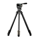 Tilta Cine Fluid Head with 4-Section Carbon Fiber Tripod, 17.5 lbs Capacity