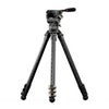 Tilta Cine Fluid Head with 4-Section Carbon Fiber Tripod, 17.5 lbs Capacity Space Gray