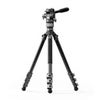Tilta VT05 4-Section Carbon Fiber Travel Tripod with Video Fluid Head Space Gray
