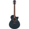 Ibanez AE275 Acoustic Electric Guitar, Katalox Fretboard, 25.6" Neck Scale, Natural Low Gloss Dark Tide Blue Flat