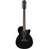 Ibanez AEG5012 AEG Series Single-Cutaway 12-String Acoustic Electric Guitar, Dark Violin Sunburst Black