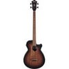 Ibanez AEG Series AEGB24E Acoustic Electric Bass Guitar, Black High Gloss Mahogany Sunburst High Gloss