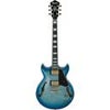 Ibanez AM93QM Artcore Expressionist Electric Guitar, Jet Blue Burst Sunburst (Blue)