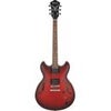 Ibanez Artcore Series AS53 Hollow-Body Electric Guitar, Bound Rosewood Fretboard, Tobacco Flat Sunburst (Red)