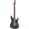 Ibanez AZ Prestige Series AZ2204 Electric Guitar, Pearl White Ivy Green Metallic Flat