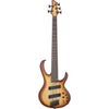 Ibanez BTB Workshop Series BTB705LM 5-String Electric Bass Guitar Natural Browned Burst Flat