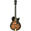 Ibanez George Benson Signature GB10 Electric Guitar with Case, Black Sunburst (Brown)