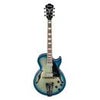 Ibanez George Benson Signature GB10EM Hollowbody Electric Guitar, Bound Walnut Fretboard, Antique Amber Blue