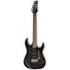 Ibanez GIO Series GRX70QA Electric Guitar, Rosewood Fretboard, Transparent Black Sunburst Black