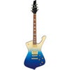 Ibanez Iceman Standard Series IC420FM Electric Guitar, Transparent Blue Gradation Transparent Blue