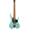 Ibanez Quest Standard Series Q54 Electric Guitar, Black Flat Sea Foam Green