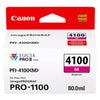 Canon PFI-4100 80ml Pigment Ink Tank for imagePROGRAF PRO-1100 Printer, Blue Magenta
