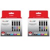 Canon 2 Pack PGI-250 Pigment Black Ink Tank for Select PIXMA iP, iX, MG, MX Series Printers Multi