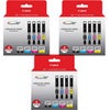 Canon CLI-251 4-Color Ink Combo Pack for Select PIXMA iP, iX, MG, MX Series Printers, 3-Pack Multi