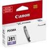 Canon CLI-281 BKCMYB Combo 5-Pack of Black, Cyan, Magenta, Yellow, and Photo Blue Ink Tanks with 5x5" 20 SHeets Glossy Paper for Select PIXMA TR, TS Series Printers Blue