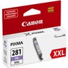 Canon CLI-281 XXL Cyan Ink Tank for Select PIXMA TR, TS Series Printers - 11.7ml Blue