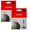 Canon CLI-8 Black Ink Cartridge for Select PIXMA iP, MP, MX and PRO Series Printers, 2-Pack Black
