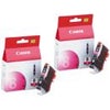 Canon CLI-8 Black Ink Cartridge for Select PIXMA iP, MP, MX and PRO Series Printers, 2-Pack Magenta