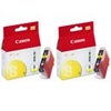 Canon CLI-8 Black Ink Cartridge for Select PIXMA iP, MP, MX and PRO Series Printers, 2-Pack Yellow