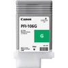 Canon PFI106 Pigment Ink Tank, 130ml Capacity, Cyan Green