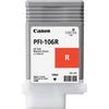 Canon PFI106 Pigment Ink Tank, 130ml Capacity, Cyan Red