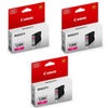 Canon 3 Pack PGI-1200 Magenta Pigment Ink Tank for MB2020, MB2120, MB2320, MB220 MAXIFY Series Printers, 300 Pages Yield Magenta
