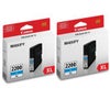 Canon PGI-2200 XL Magenta Pigment Ink Tank for iB4020, iB4120, MB5020, MB5120, MB5320, MB5420 MAXIFY Series Printers, 2-Pack Cyan