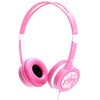 IDANCE Free Portable Headphones with Inline Mic for iPad/iPod/iPhone, 15Hz-20KHz Frequency, 32ohms Impedance, 3.5mm Gold Plated Plug, Pink Pink