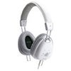 IDANCE Funky Lightweight Headphones with Inline Mic for iPhone/iPad/iPod/Tablet/Android, 15Hz-20KHz Frequency Response, White/Silver White/Silver