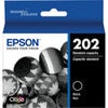Epson 202 Cyan Inkjet Cartridge with Sensor for Expression Home XP-5100 and WorkForce WF-2860 Printer Black